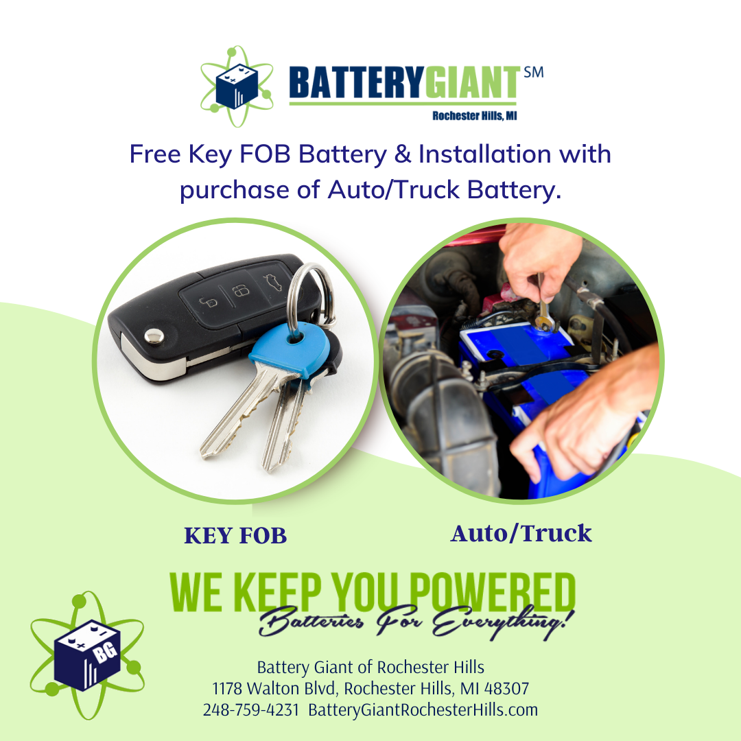 Key fob battery offer