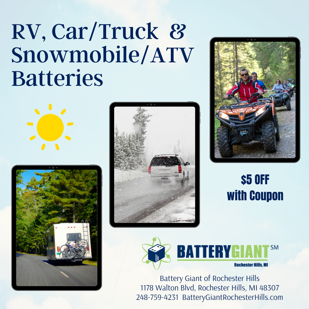 RV, car and ATV battery promotion