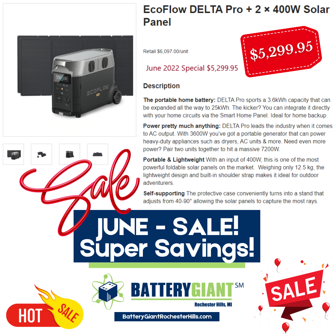 EcoFlow DELTA Pro Solar BGRH