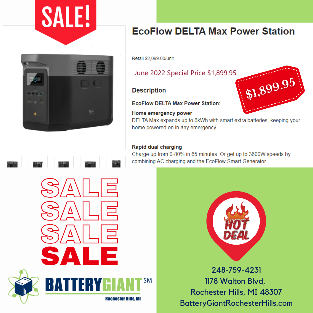 EcoFlow DELTA Max Power Station June BGRH