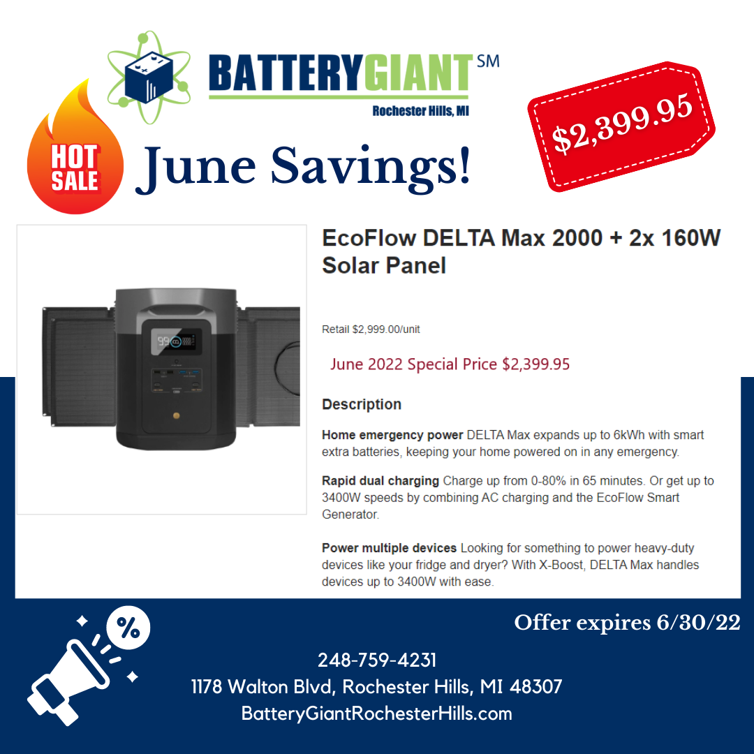 EcoFlow DELTA Max 2000 Plus June Special BG